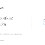 Dárkový poukaz na kosmetiku Dermacur Laboratories v hodnotě 500 Kč, platný pouze na e-shopu dermacur.com.